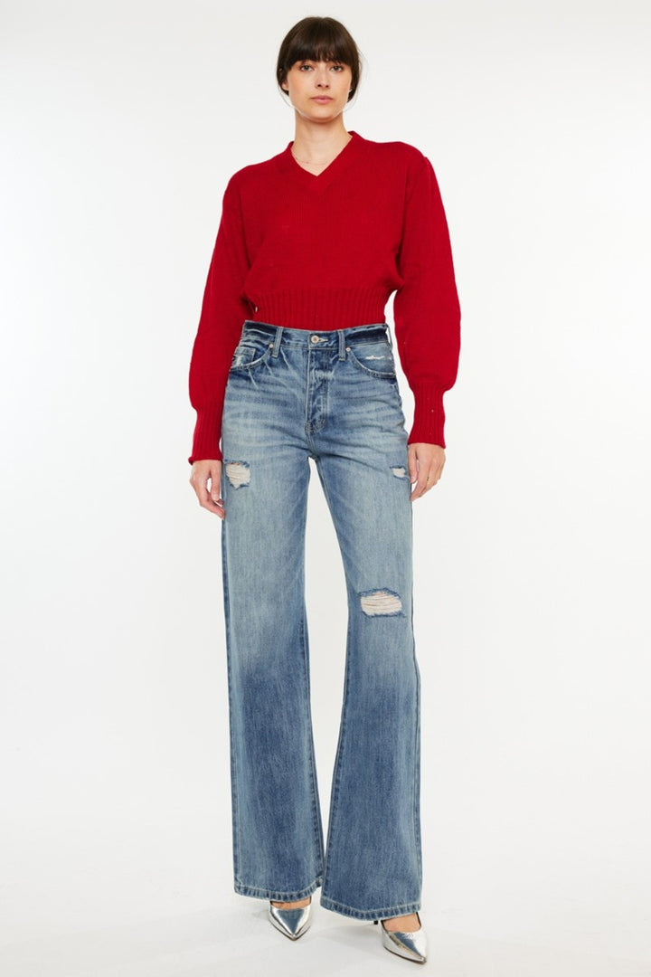 Kancan Distressed High Waist Jeans