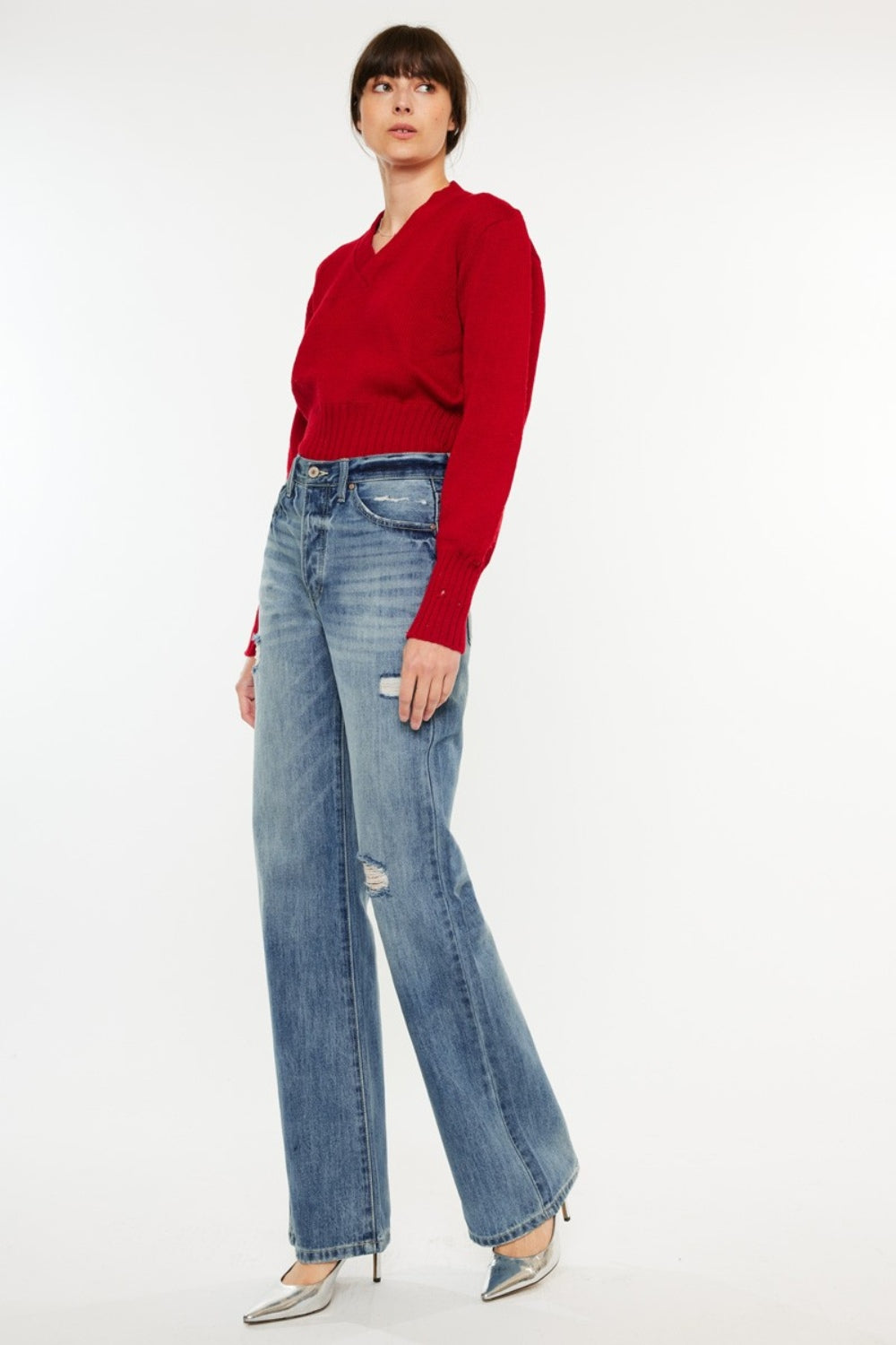 Kancan Distressed High Waist Jeans