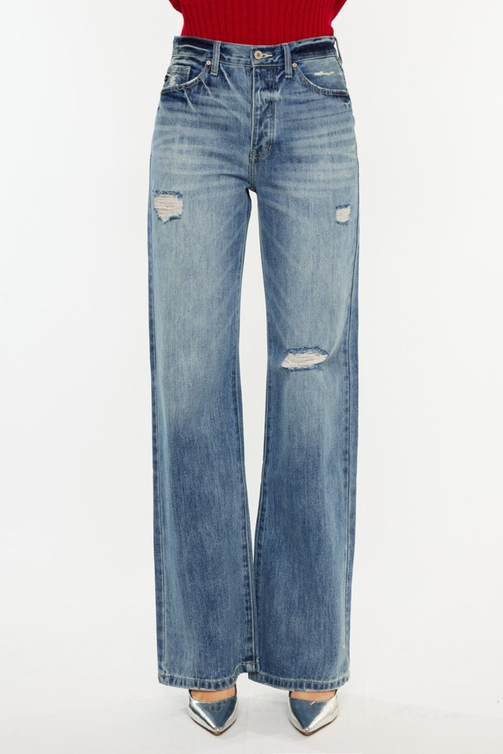 Kancan Distressed High Waist Jeans