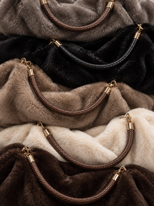 Luxe Faux Fur Slouch Bag