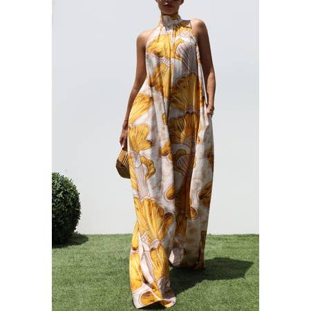 SEA BREEZE HALTER JUMPSUIT