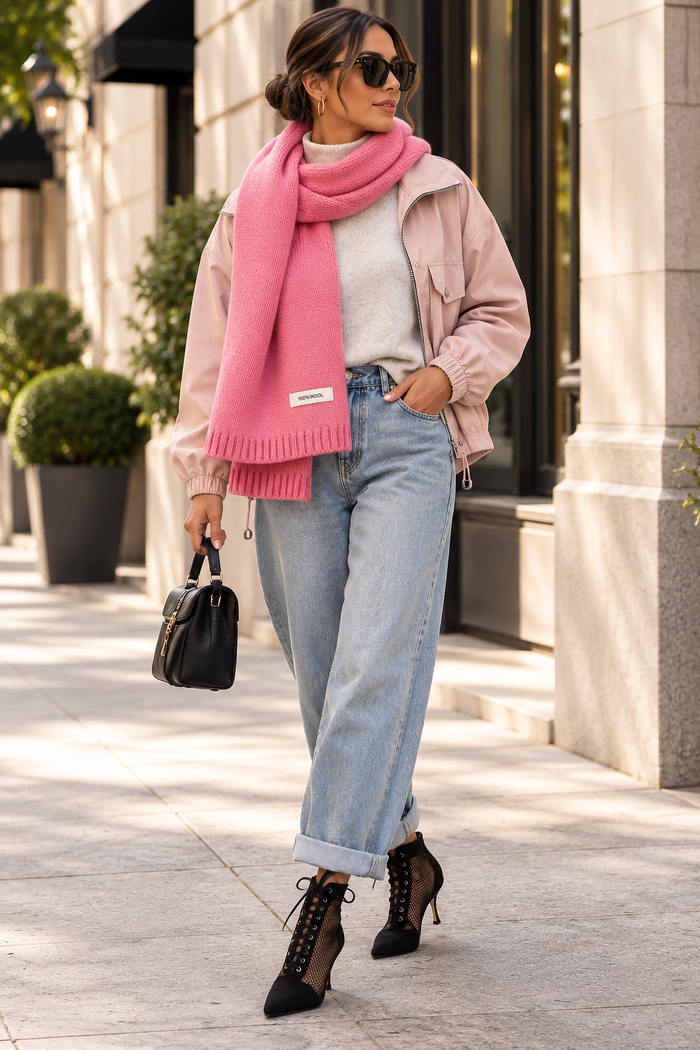 Cozy Cloud Oversized Knit Scarf