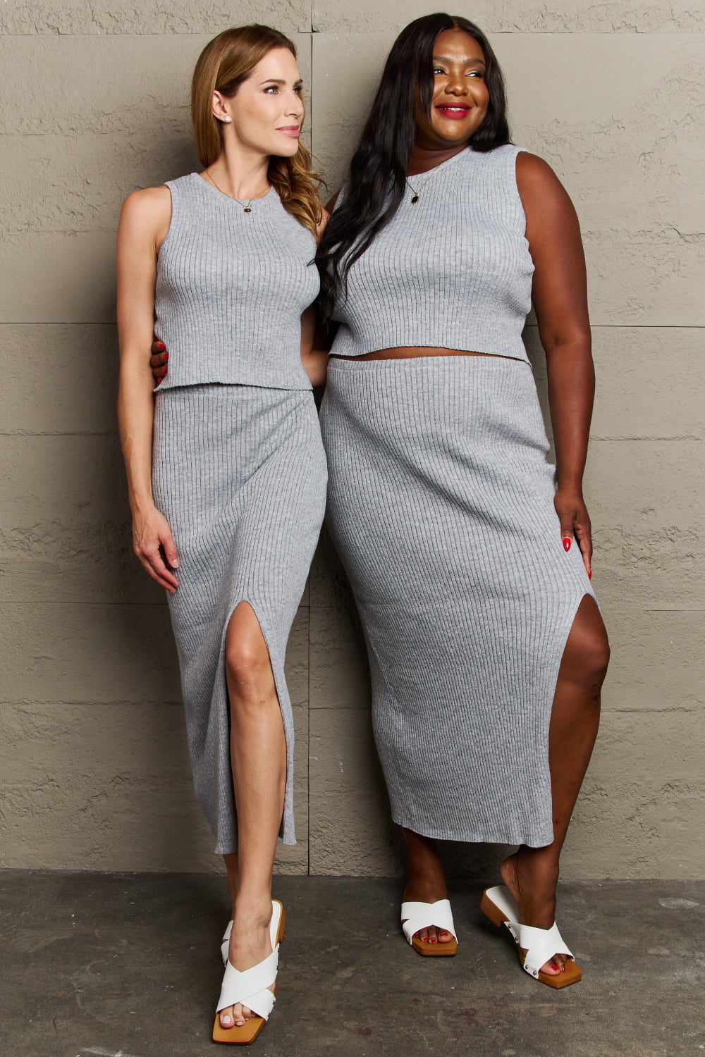 Sew In Love She's All That Fitted Two-Piece Skirt Set - LoveandModesty