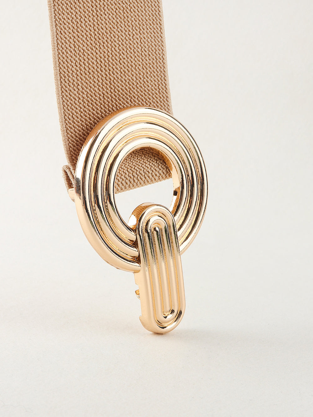 Geometric Buckle Elastic Wide Belt - LoveandModesty