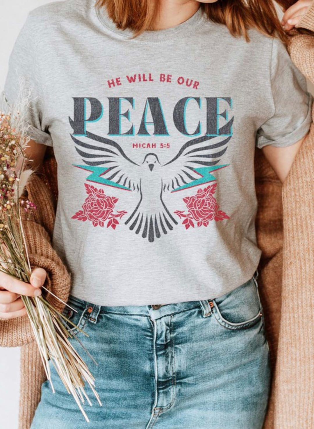 He will be our peace T-Shirt - LoveandModesty